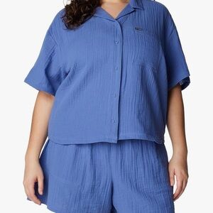 Columbia Holly Hideaway Breezy Cotton Top & Short Set